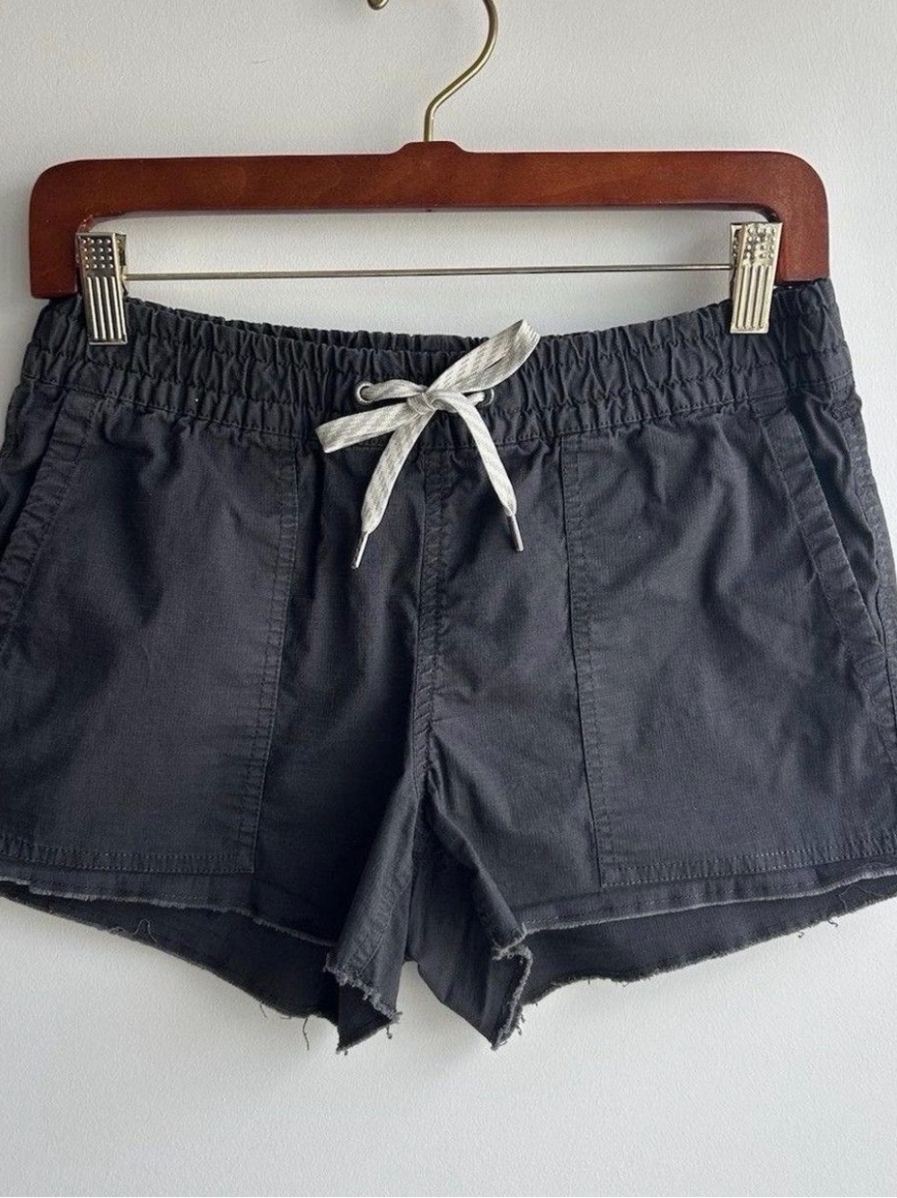 Vuori Charcoal Black Drawstring Athletic Shorts